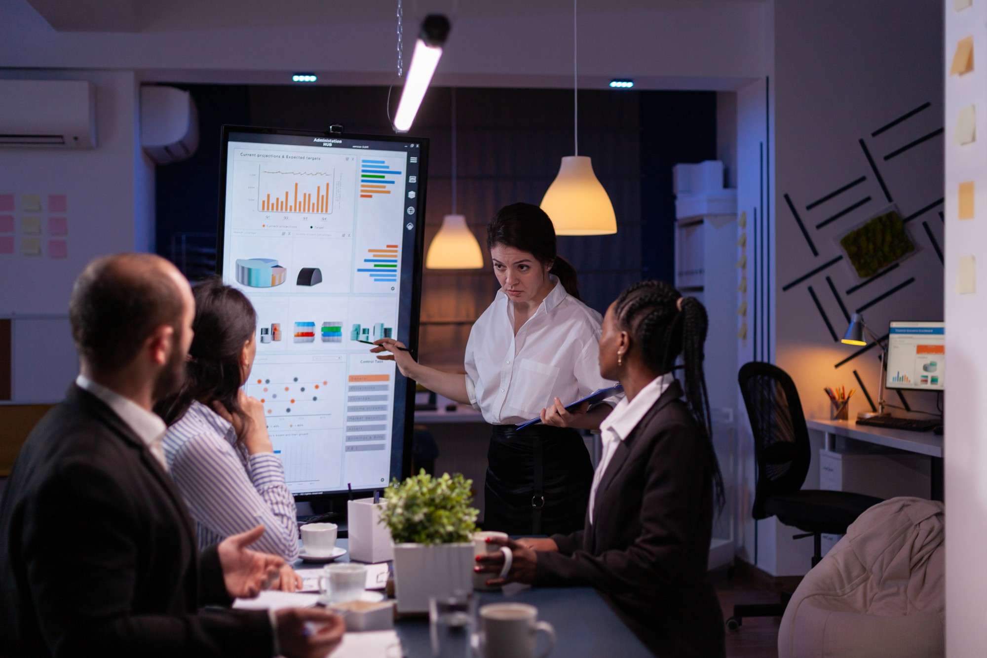 Business team in a strategy meeting